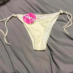 NWT White String Swim Bottoms